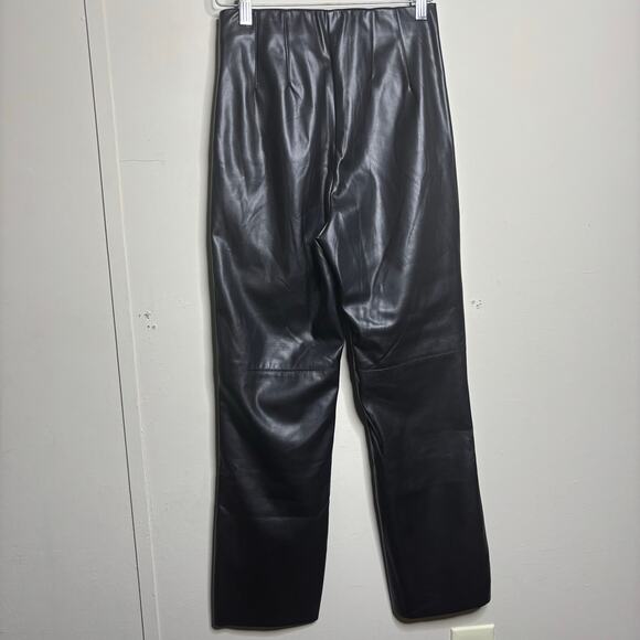 Pink Ripple Faux Leather Elastic Waist Side Zipper Women's Size Small - Picture 2 of 9